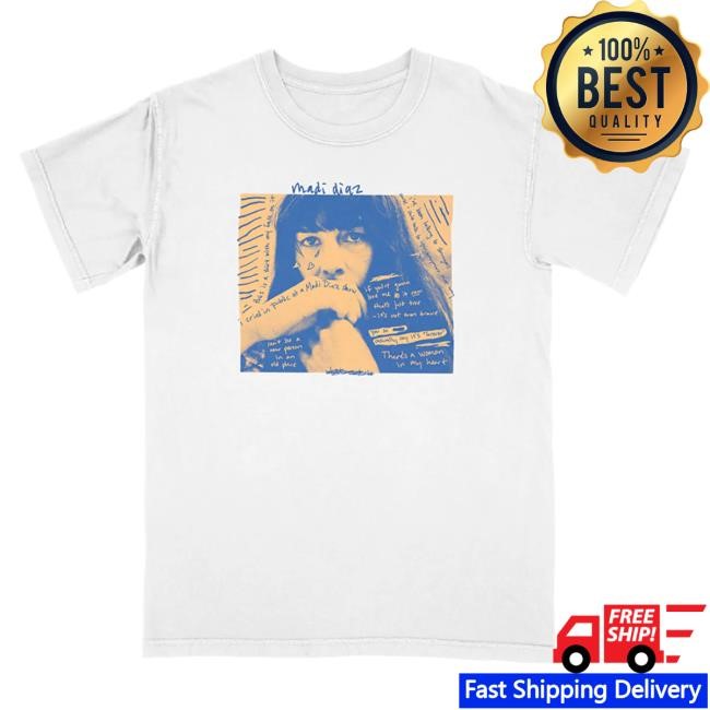 Hello Merch Madi Diaz Album Cover - Crying In Public White Tshirt HelloMerch