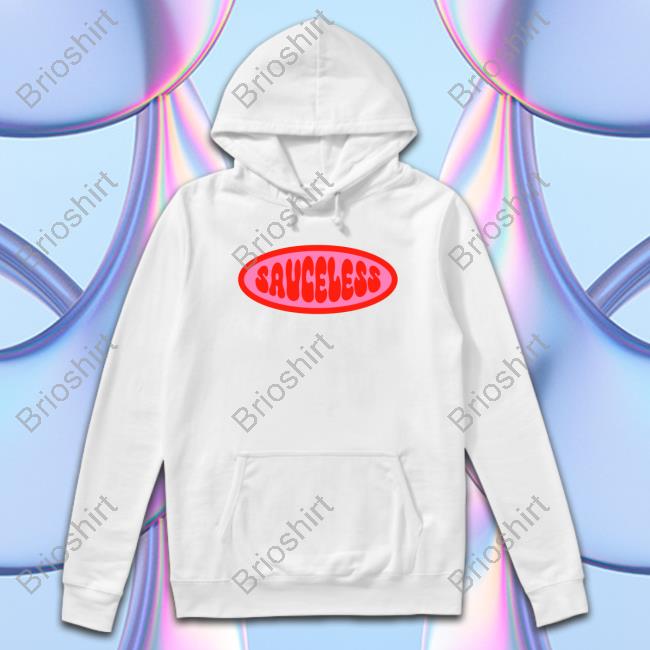Dimzinc Merch Sauceless White T Shirt Amelia Dimoldenberg