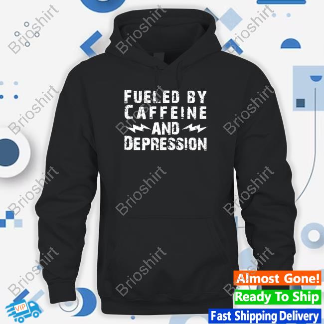 Fueled By Caffeine And Depression Crewneck Sweatshirt