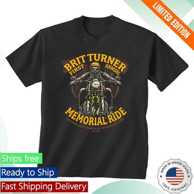 Blackberry Smoke First Annual Brit Turner Memorial Ride Top Shirt - Version A