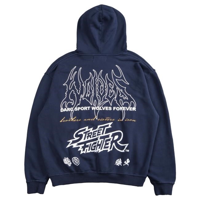 Official Darc Sport Merch Store Shop Darcsport Final Boss "Pierce" Attractive Hoodie in Blue Darc Sport Apparel Clothing
