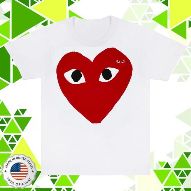 Official Forrest Comme Des Garcons Store Shop PLAY Shirt Large Red Heart and Emblem