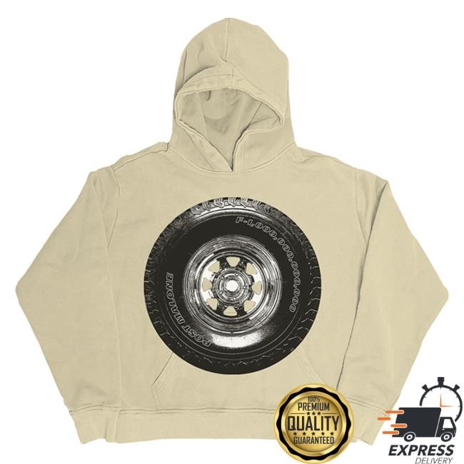 Post Malone Official Merch Shop – Post Malone Tire Pullover Sweatshirt Hooded Post Malone Merchandise Collections