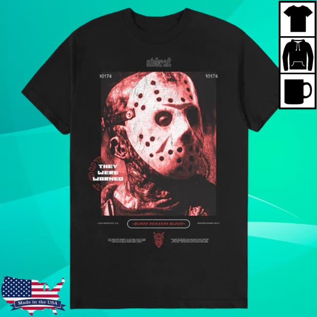 Outsider Apparel Merch Masked Menace They Were Warned Tee Outsider Cult