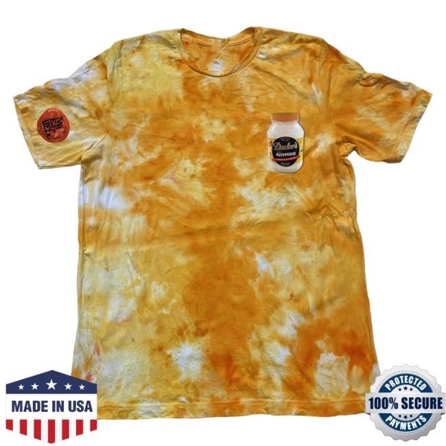Official Mr Eatwell Clothing Mr Eatwell X Duke's Mayo Shirt In Mustard Ice Tie Dye Mreatwell