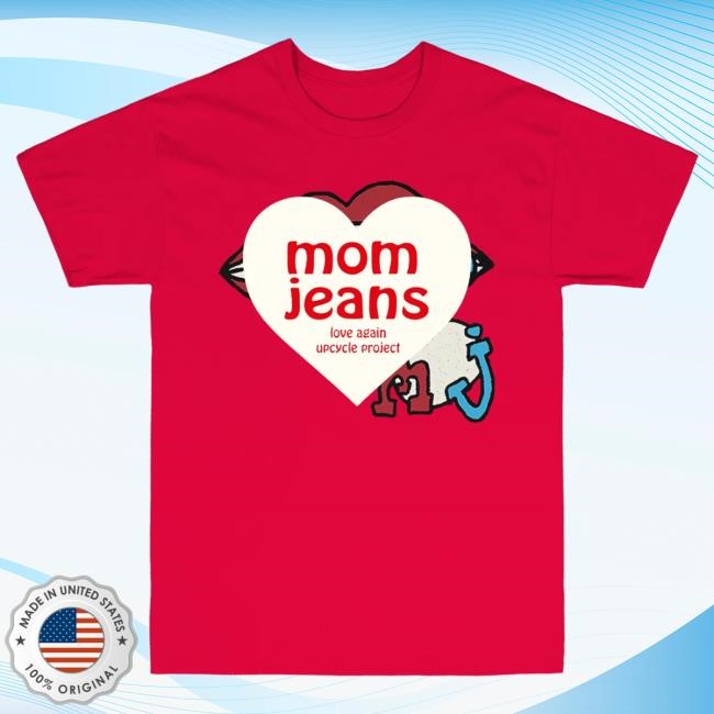 Official Mom Jeans Merch MJ Braces Upcycled Shirt