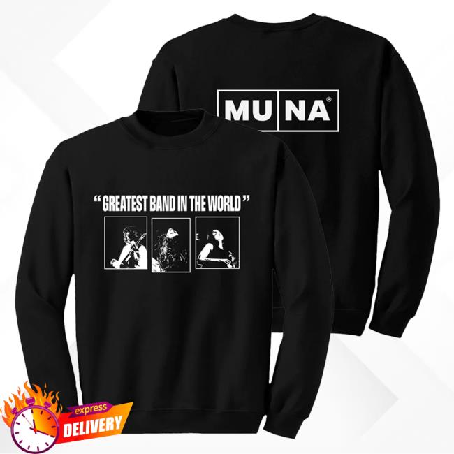 Greatest Band in the World Photo Black Pullover Hoodie | MUNA US