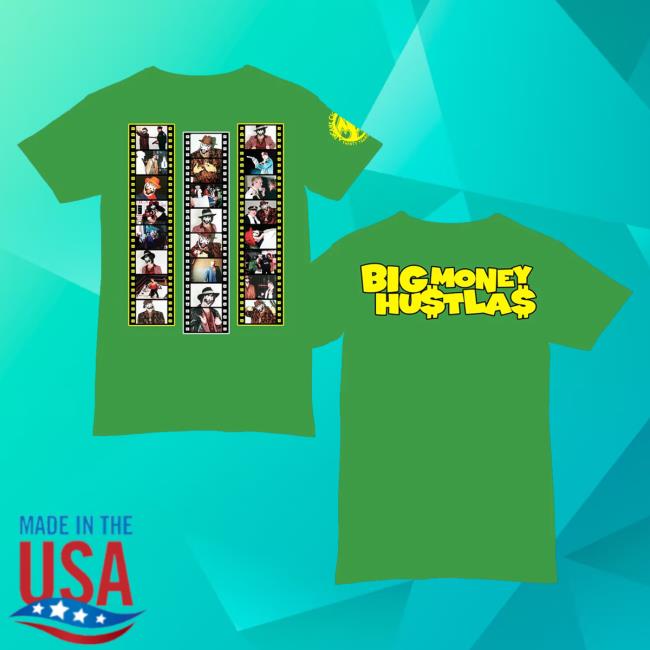 Official Icp Merch Clothing Store Insane Clown Posse 30th Anniversary Film Strips Green Tee Shirt