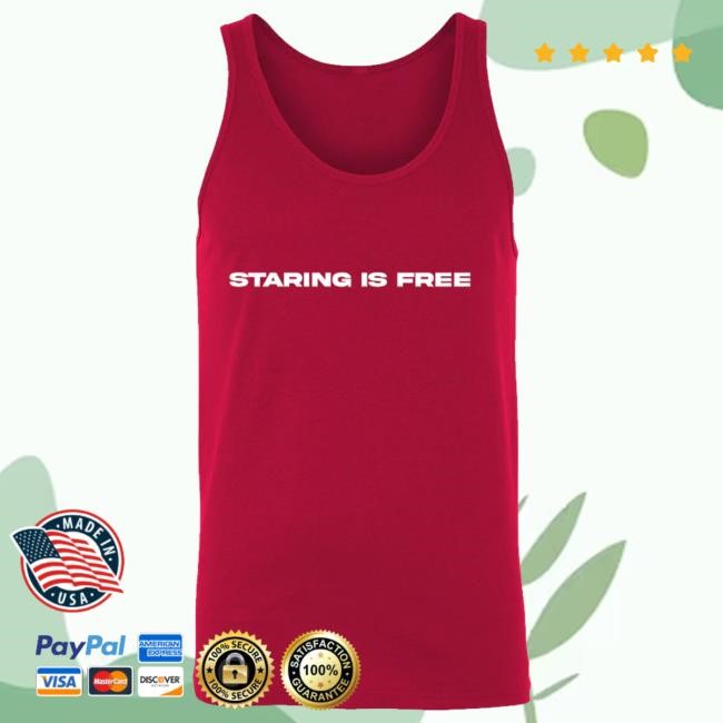 Staring is Free Red Tank | Lady Wood Tove Lo Merch Store
