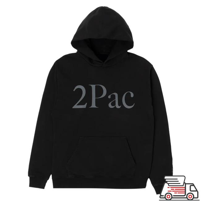 Official Interscope Records 2 Pac Merch Clothing Store 2Pac Fragment X 2Pac Eternal Black Sweatshirts Towpac