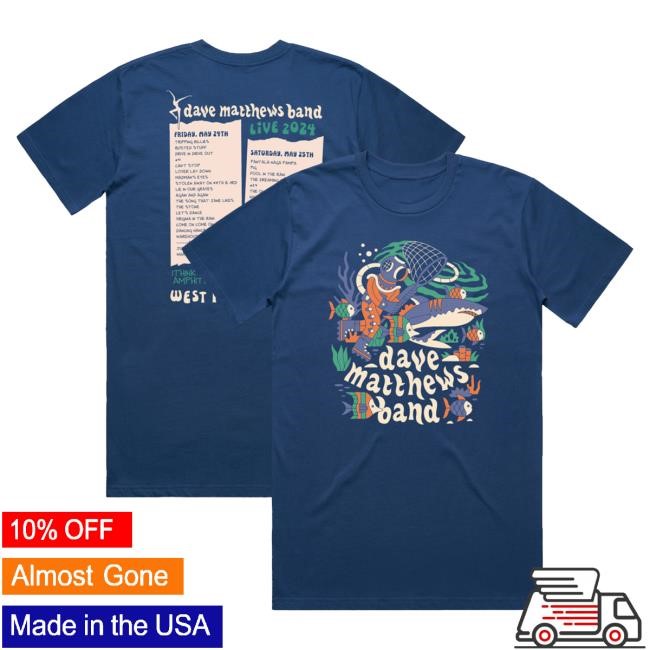 Official Dave Matthews Merch Store Shop Dave Matthews Band West Palm Beach, FL 2024 Hot Shirt