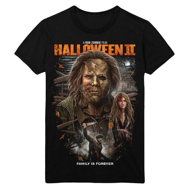 Official Gutter Garbs Rob Zombie Shop Rob Zombie's Halloween II: Family is Forever New Shirt