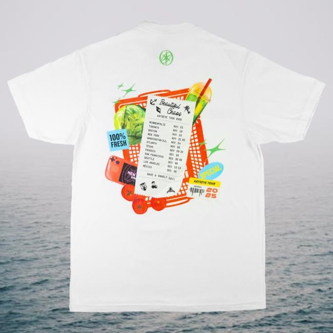 White T-shirt Katseye Beautiful Chaos Routing List