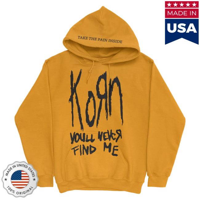 Official Korn Clothing Store Shop Merch Korn You'll Never Find Me Crazy Hoody