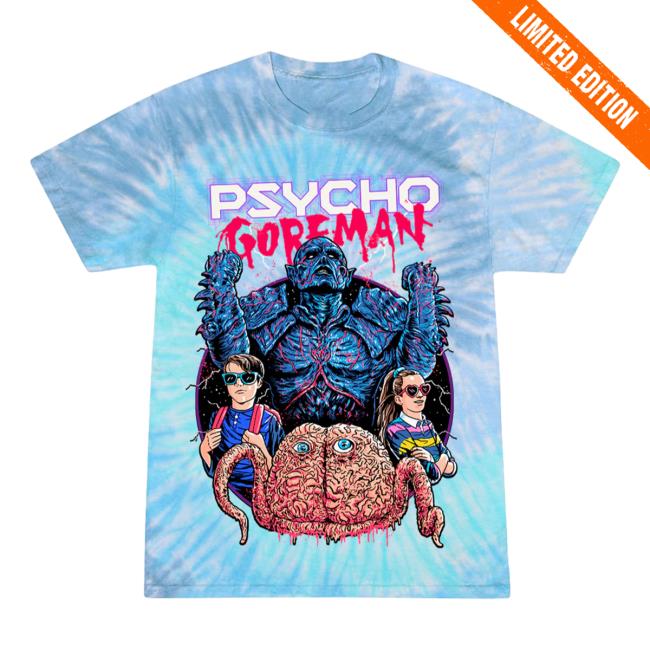 Official Cavity Colors Psycho Goreman Monster Mashi 3D Tie Dye Tees Cavitycolors