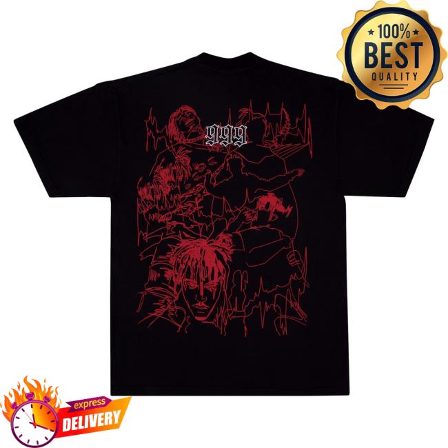 Official 999 Club Juice Wrld Revenge XXXTentacion Apparel Clothing Store Shop Revenge Outline Sketch Tshirt XXX Tentacion Merch 999Club JuiceWrld