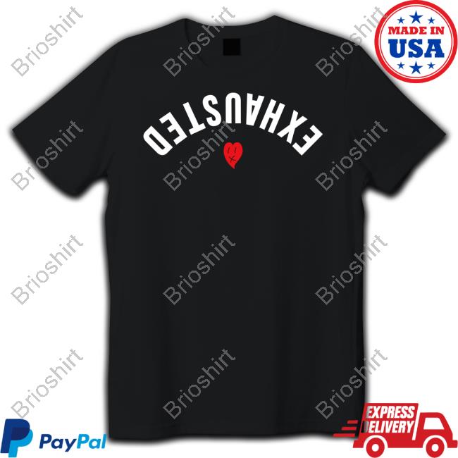 Official Beautiful Bastard Srore Exhausted Heart Shirt Long Sleeve Tee Shirt