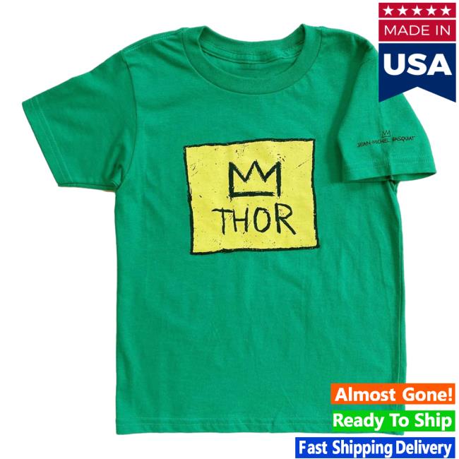 Official The Brant Foundation x Rome Pays Off Jean-Michel Basquiat Thor Top Shirt Green BrantFoundation