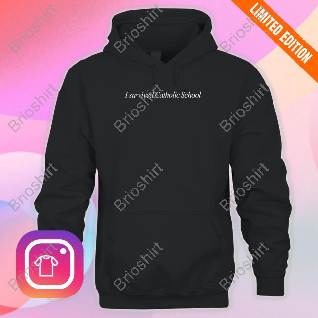 Edgewoodcollective I Survived Catholic School Hooded Sweatshirt
