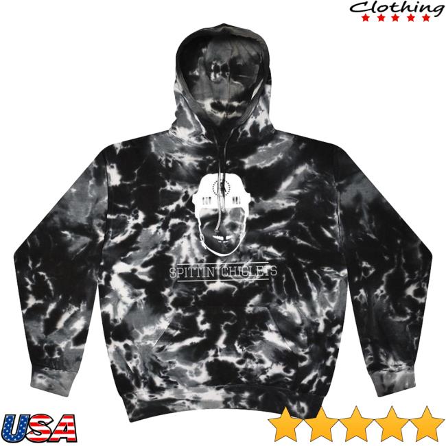 Official Dicks Sporting Goods Spittin' Chiclets Tie Dye Helmet Logo Hooded Sweatshirt Black Tie-Dye Dickssportinggoods