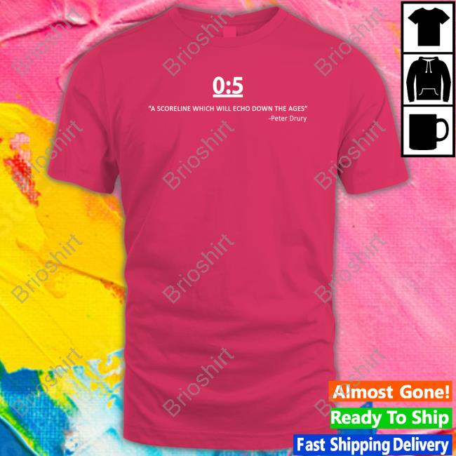 Chinmayi Sripaada 0:5 A Scorelinewhich Will Echo Down The Ages Peter Drury Tee Shirt