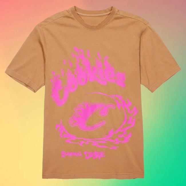 Official Cookies Merch Store Cookies Spring 2 Slow Burn Pigment S/S T Shirt Medium Brown Apparel Clothing Shop Cookiessf
