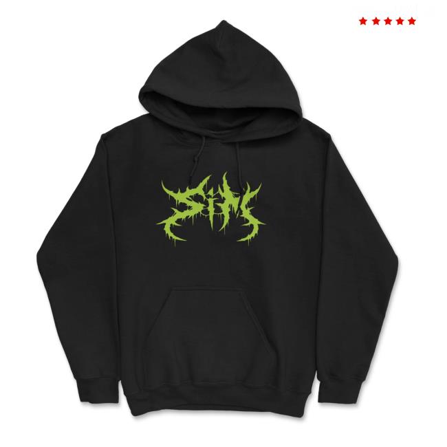 Official SIM Merch SIM Demon Pullover Hoodie Black
