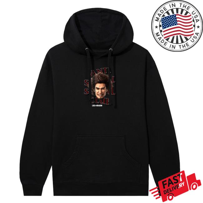 Yakuzafan ASSC x Like a Dragon Crew neck Sweatshirt Ichiban Black