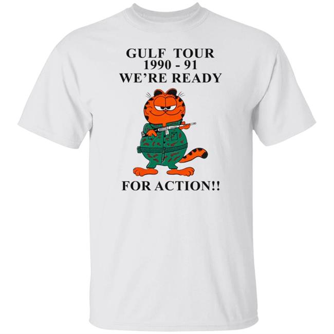 Kommandostore Gulfield War T Shirt Gulf Tour 1990-91 We're Ready For Action