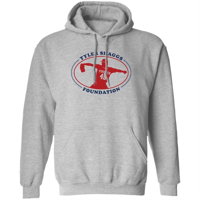 Tyler Skaggs Foundation Grey Forever 45 Hoodie