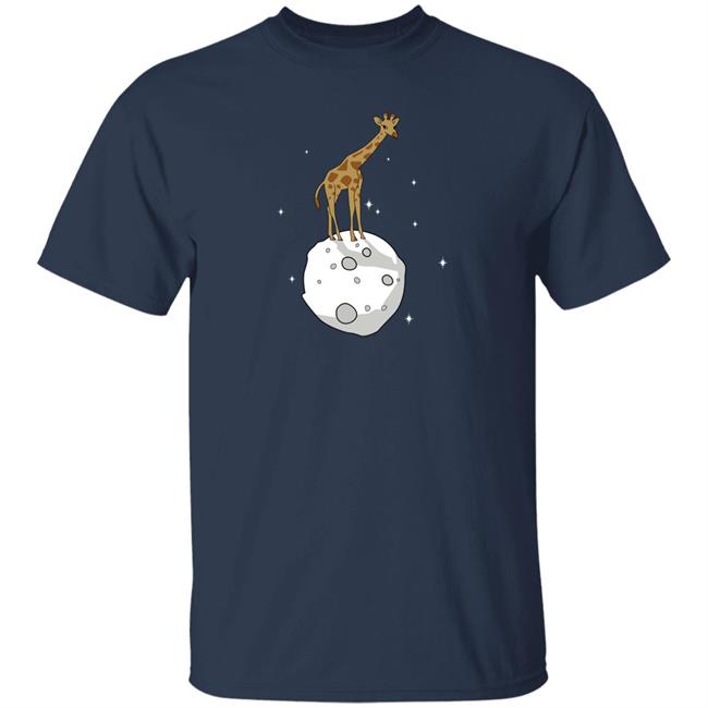 Let's Game It Out Navy Giraffe Moon T Shirt Fresh Merch Co