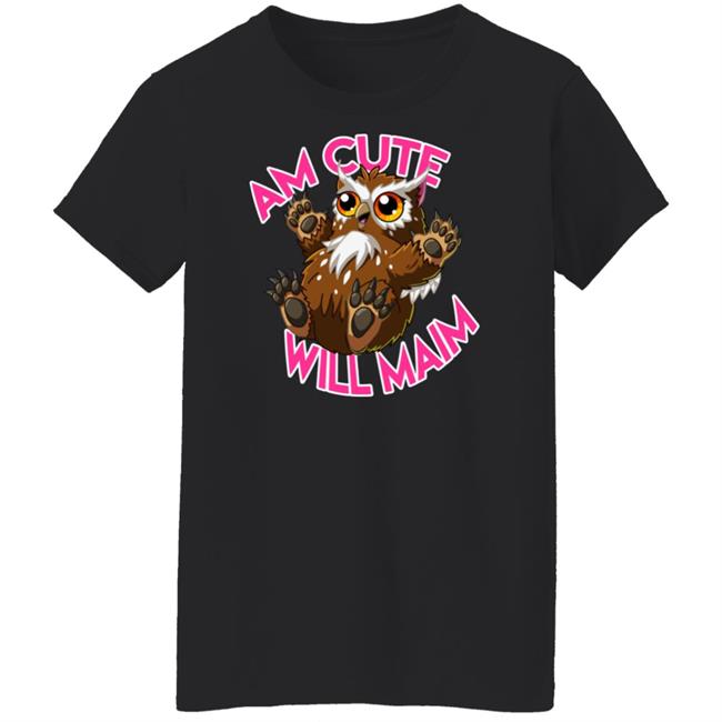 Xerjester Threadless Am Cute Will Maim Owlbear Cub Shirt Xerjester Threadless Am Cute Will Maim Owlbear Cub Shirt