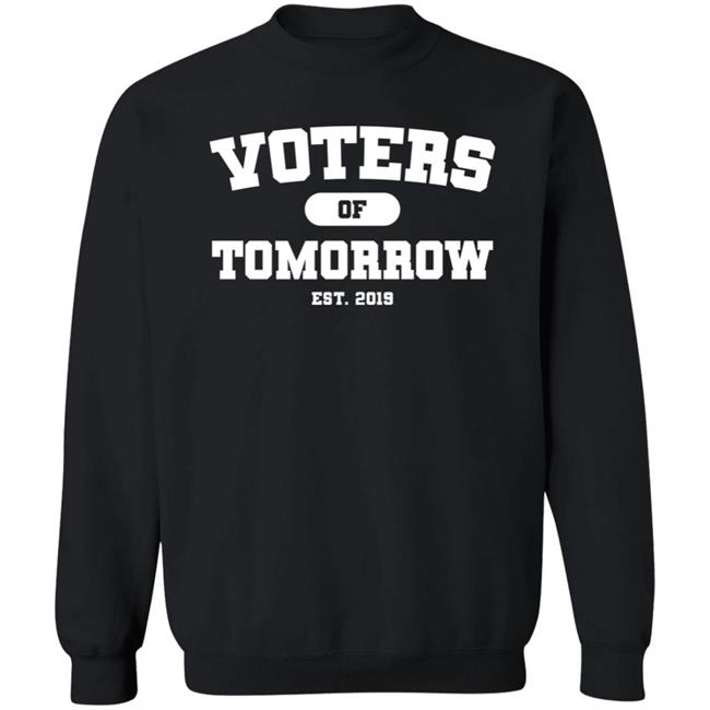 Team Democracy Crewneck Est 2019 Sweatshirt Voters of Tomorrow Merch