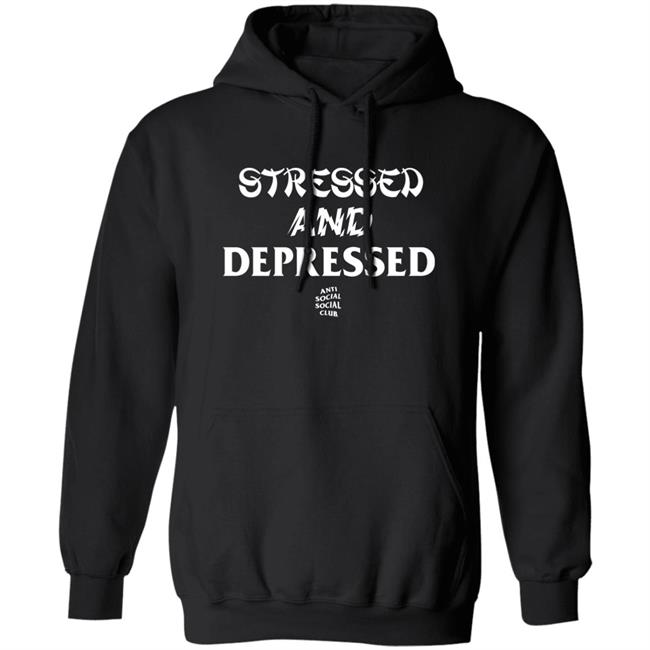 Stressed And Depressed Anti Social Social Club Hoodie Jarron Cumberland