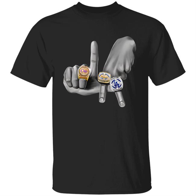 Can't Beat LA Store LA Rings Hands Shirt
