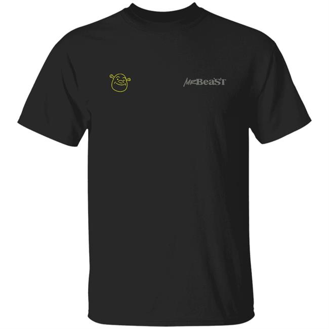 MrBeast X Shrek Merch Store Beast Shrek Lightning Shirt Shopmrbeast.com Merch