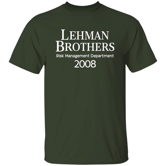 Lehman Brothers Risk Management Department 2008 T Shirt Wall Street Supply Merch Rennyzucker