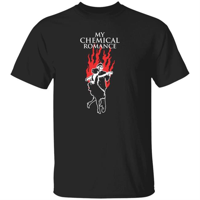 My Chemical Romance Merch My Chemical Romance Military Ball Black T Shirt