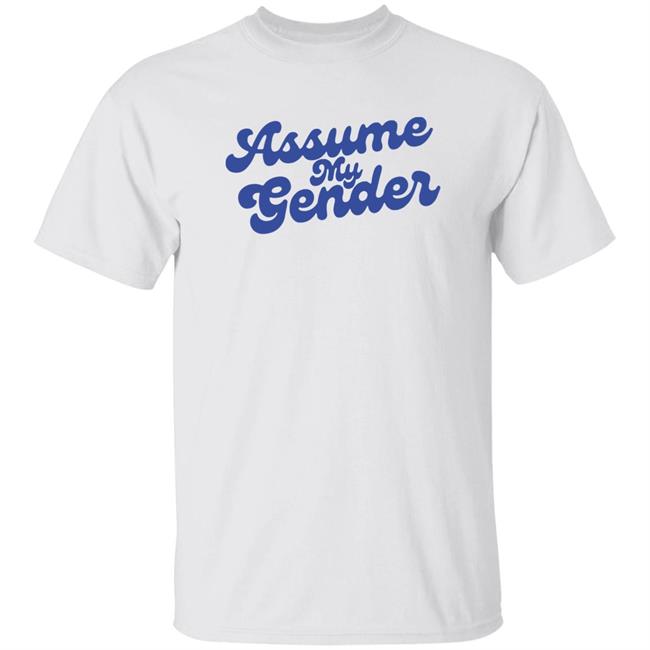 Yanky Pollak Rebel News Store Assume My Gender Shirt