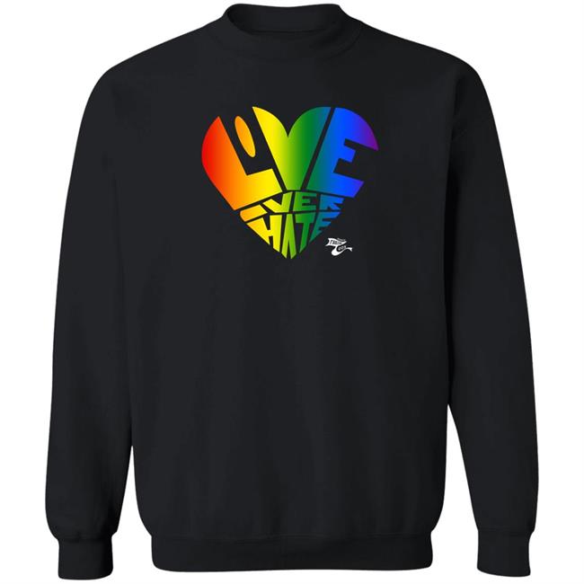 Baonpdx Portland Thorns Fc Pride Love Over Hate Shirt Mimi’S Fresh Tees Merch