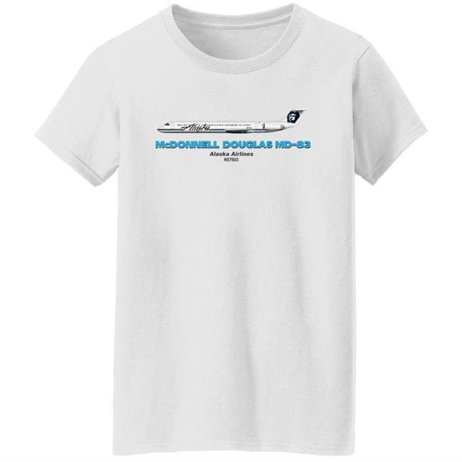 Mcdonnell Douglas Md-83 Alaska Airlines T Shirt Rob Delaney