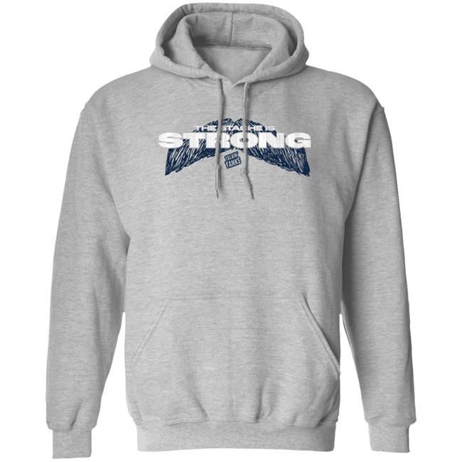 The Stache Is Strong Shirt Jomboy Media Merch Store Talkin' Yanks