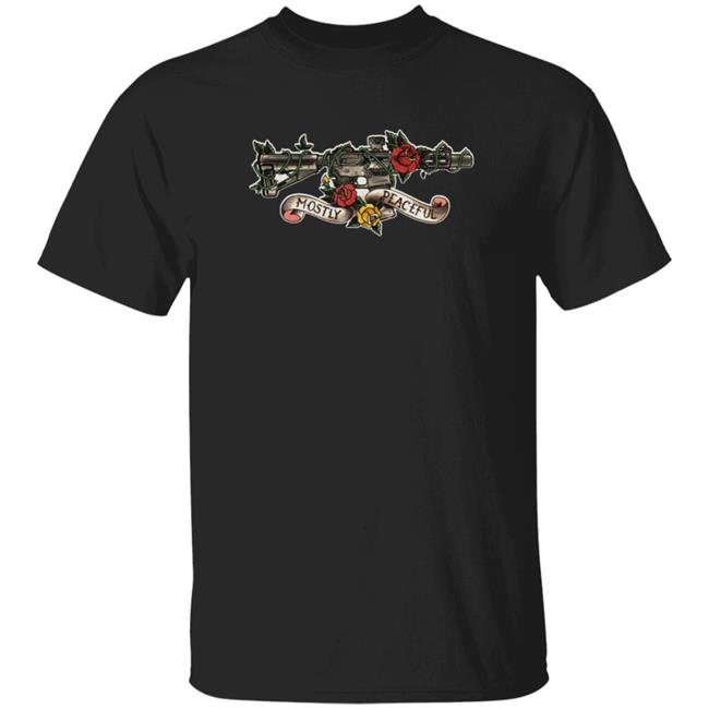 Black Rifle Coffee Mostly Peaceful T Shirt