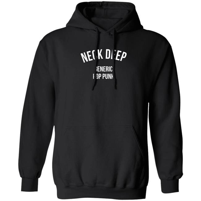 Neck Deep Generic Pop Punk Hoodie Black