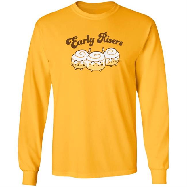 Pusheen Early Risers Long Sleeve Tee Pusheen Shop