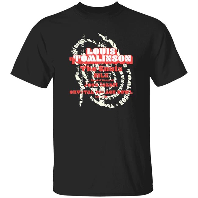 Louis Tomlinson Merch The Away From Home Festival Black Tee Shirt