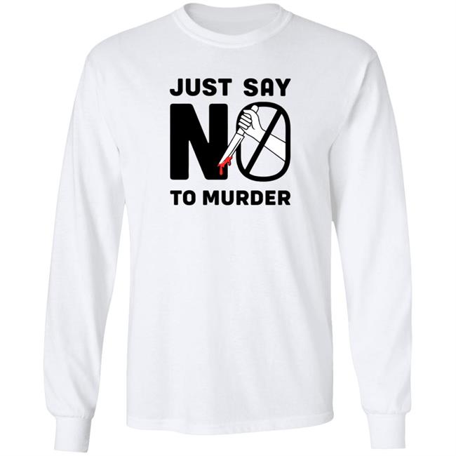 Vlog Creations Merch Say No To Murder Tee shirt