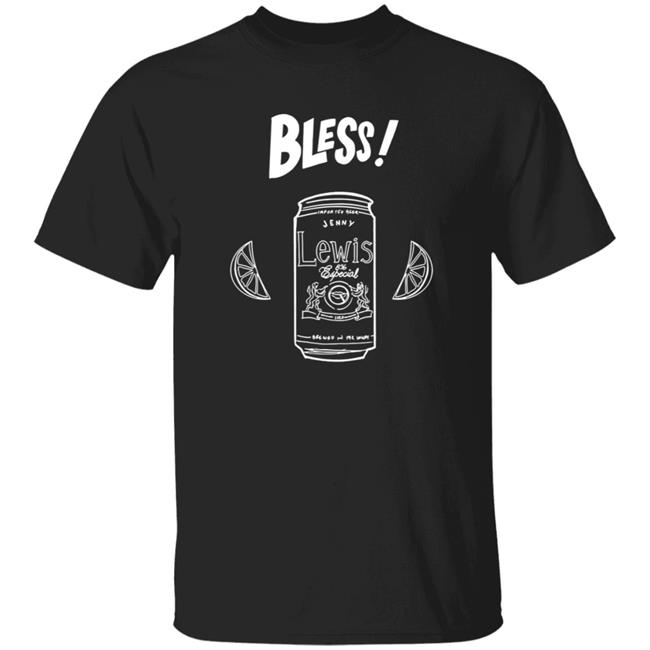 Jenny Lewis Merch Bless! Black Tee Shirt