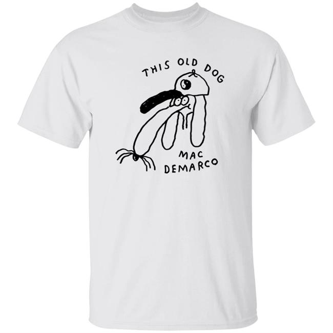 Mac Demarco Merch Mac Demarco Dog Doodle White Shirt