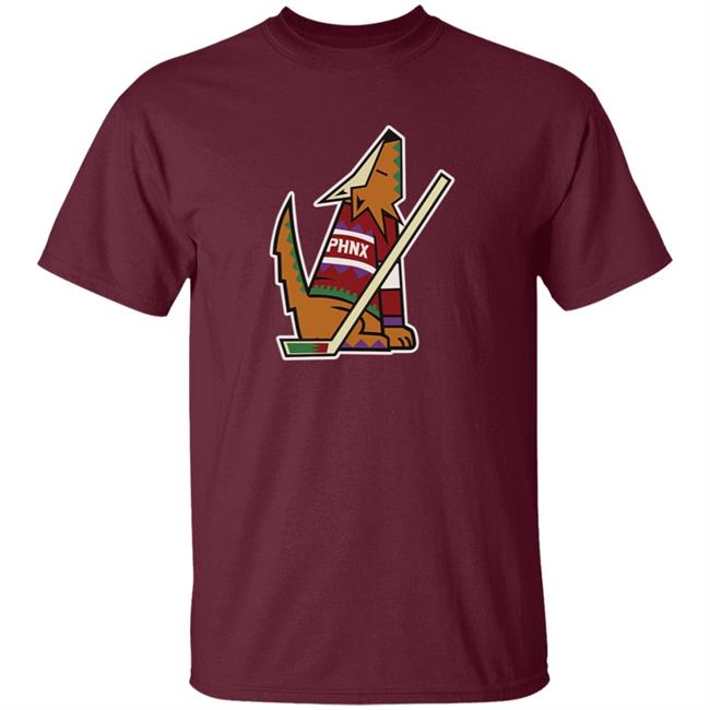 Phnx Coyotes Howling Coyote T Shirt